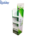 Supermarket retail display rack floor stand paper cardboard bread display stand